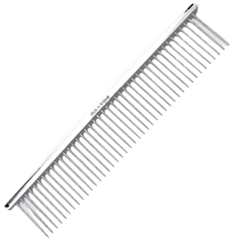 picture of Wow Grooming All Metal Long Pin Pet Comb 7 Inch - [WG-MLONGPIN7]