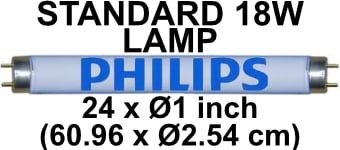 picture of Philips BL368 18 Watts Standard UV Lamp For Fly Killers - [BP-LS18WX-P]