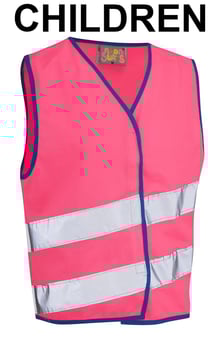 picture of Leo - Neonstars Children's Pink  Waistcoat - LE-CW01-PK