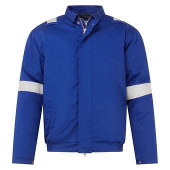 picture of Portwest FR731 - Bizflame Work+ FR Insulated Bomber Jacket - Royal Blue - PW-FR731RBR
