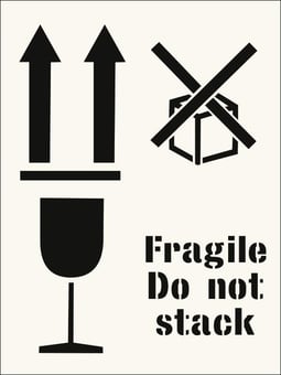 Picture of Fragile do not stack Stencil (300 x 400mm) - SCXO-CI-9565R