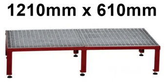 picture of Slingsby Adjustable Modular Work Platform - Red - 1210mm - Adjustable Height 230-300mm - [SLB-434976] - (LP)
