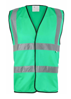 Picture of Hi-Vis Waistcoat - Paramedic Green - With 50mm Width Reflective Tape - BI-89 - (DISC-W)