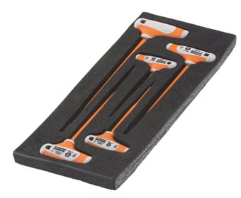 Picture of Boddingtons - Electrical 117100 P Handle 5 Piece Allen Keys Set - Including Sizes 2-6 - [BD-117100]