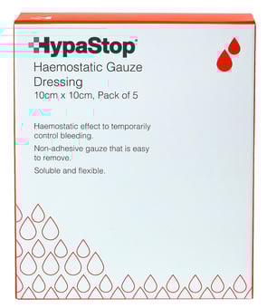 picture of HypaStop Haemostatic Gauze - 10cm x 10cm - Pack of 5 - [SA-M6418PK5] - (LP)