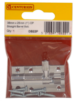Picture of Centurion CP Straight Barrel Bolt - 38mm x 25mm (1") - [CI-DB22P]