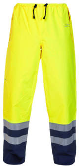 picture of Hydrowear Neede SNS Waterproof Premium Hi-Vis Trouser - Saturn Yellow/Navy - BE-HYD02600SYN