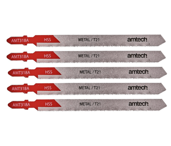 picture of Amtech 5 Piece Metal Jigsaw Blade Set AMT318A - [DK-M1613]