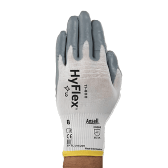 Picture of Ansell 11-800 HyFlex Abrasion Resistant Nitrile Work Gloves - AN-11-800