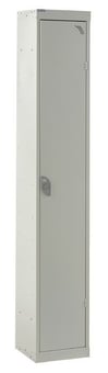 picture of QMP Express Locker - 1 Compartment - Light Grey Doors - 1800H x 300W x 450D mm - [QM-LQ1830451LXX]