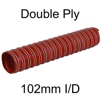 picture of Double Ply Silicone Coated Glass Fabric Ducting - 102mm I/D - [HP-DUCSIL2-102]