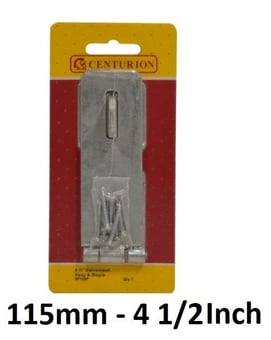 picture of BZP Safety Hasp & Staple - 115mm (4 1/2") - Single - [CI-SP108P]