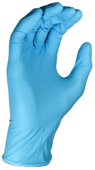 picture of Polyco GD19 Blue Nitrile Powder Free Disposable Gloves - Box of 100 Gloves - [BM-GD19]