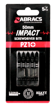 Picture of Abracs PZ1 Impact S/D Bit - 50mm - Pack of 5 - [ABR-IPZ15005]