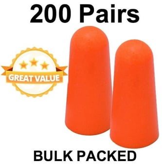 picture of Himalayan PU Foam Disposable Ear Plugs - 200 Pairs Bulk Packed - SNR 36 - [HT-H-OEP007-1]