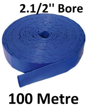 picture of Lightweight PVC Layflat Hose 2.1/2" Bore - 66.8mm O/D x 64mm - 100 Metre - [HP-LFL212/100]