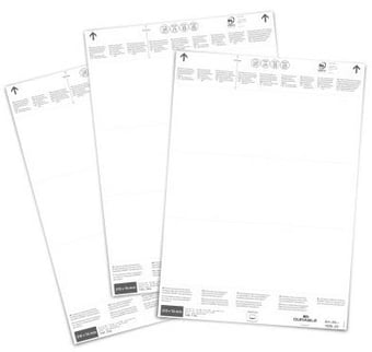 Picture of Insert Sheets for Logistic Pockets - 210 x 74 mm - White - Pack of 60 - [DL-102802]