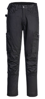 picture of Portwest CD881 - WX2 Eco Stretch Trade Trousers Black - PW-CD881BKR