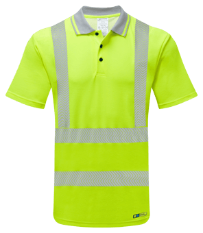 picture of Pulsar Life Men's Short Sleeve Polo Shirt Yellow - PR-LFE923-NB