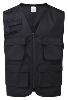 picture of Portwest C704 - Work Vest - Black - PW-C704BKR