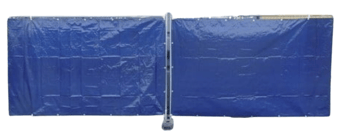 picture of Heras Fence Tarpaulin 150gsm Blue - 1.76m x 3.41m - [LTR-022802]