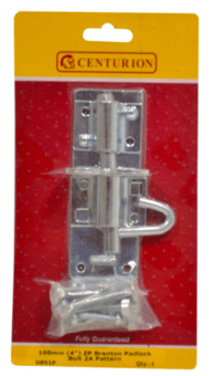 Picture of Centurion ZP Brenton Padlock Bolt 2A Pattern - 100mm (4") - [CI-DB51P]