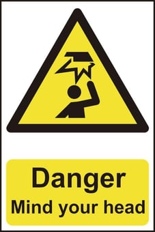 Picture of Spectrum Danger Mind Your Head - PVC 200 x 300mm - SCXO-CI-1150