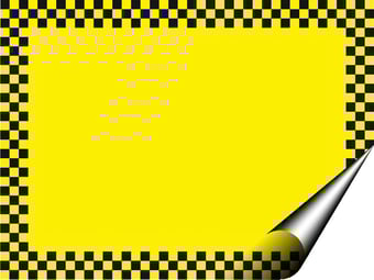 Picture of Blank Security Sign - 400 x 300Hmm - Self Adhesive Vinyl - [AS-SEC14-SAV]