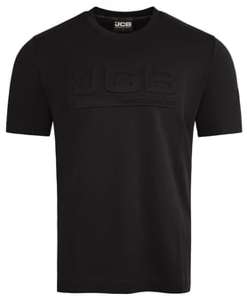 picture of JCB Workwear Unisex 3D Embossed T-Shirt - Black - BE-JCB014BL