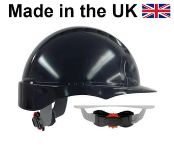picture of JSP - Evo 3 Black Safety Helmet - Standard Peak - 3D Wheel Ratchet - Vented - [JS-AJF170-001-100]