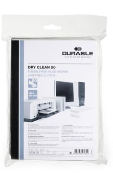 Picture of Durable - Dry Clean Cloths - White - Pack of 50 - [DL-573402]
