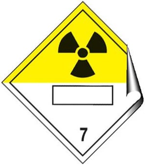 picture of UN Placards - Radioactive 7 Sign - 250 X 250Hmm - Self Adhesive Vinyl - [AS-DA59-SAV]
