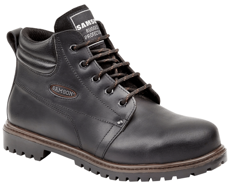 picture of S3-HRO-SRC - Samson CREWE - Black Leather Ankle Boots - With Composite Midsole - Conforms to BS EN ISO 20345:2011 - Pair - [GN-7705]