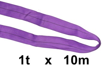 picture of Liftking Polyester Round Sling - 1t WLL - 10m EWL - [GT-PRS1T10M]