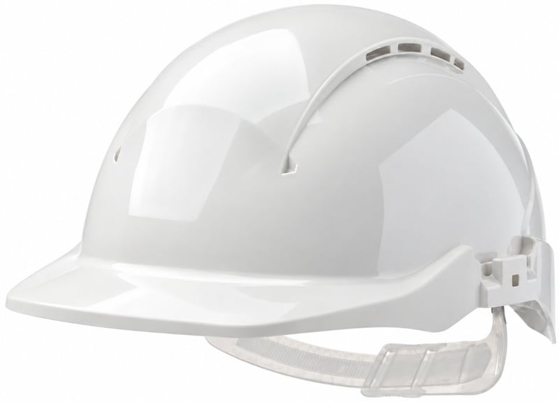 Centurion - Concept White Safety Helmet - Vented - Slip Ratchet - [CE-S09CWF]