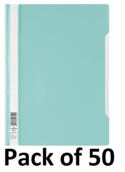 picture of Durable - Clear View Folder - Economy - Turquoise Green - Pack of 50 - [DL-257320]