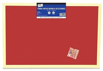 picture of Just Stationery Fabric Notice Board & Accessories - [PD-T4291]