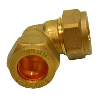 picture of 15mm x 1/2" BSP Compression Bent Swivel Tap Connector - CTRN-CI-CO10P