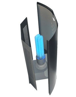 picture of Insect-a-clear Fly-Shield Solo 2 in Black With a Standard Lamp - [BP-FGS2BB]