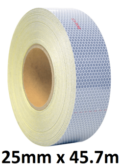 picture of Heskins Glass Bead DOT Tape White - 25mm x 45.7m - [HE-H6602W-25]