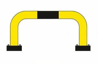 Picture of BLACK BULL FLEX Protection Guard - Outdoor Use - (H)390 x (W)750mm - Yellow/Black - [MV-196.28.870]