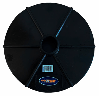 Picture of Way4Now - Black Heavy Duty - Chain Post Base - Box Deal 250 - [IH-SHU-D-B-2] - (HP)