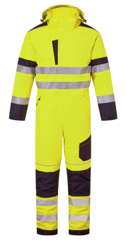 picture of Supertouch System Hi Vis Eco Insulated Coverall - Yellow/Navy - ST-SYS402-YN - (LP)