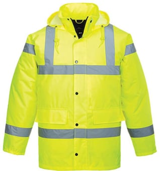 picture of Portwest - S460 - Hi-Vis Yellow Traffic Jacket - PW-S460YER