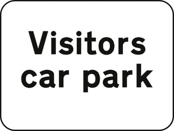 Picture of Spectrum 600 x 450mm Dibond ‘Visitors Car Park’ Road Sign - Without Channel - [SCXO-CI-13116-1]