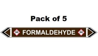 picture of Flow Marker - Formaldehyde - Brown - Pack of 5 - [CI-13496]