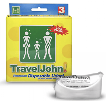 Picture of TravelJohn Resealable Disposable Urinal - 4-Packs of 3 - [TJ-671504668302X4] - (AMZPK)