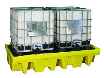 picture of Ecospill Double IBC Polyethylene Spill Pallet - [EC-P3202613]