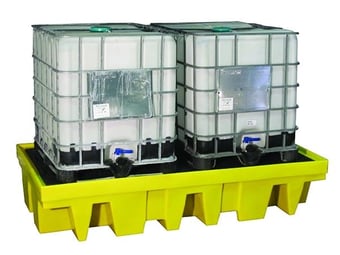 Picture of Ecospill Double IBC Polyethylene Spill Pallet - [EC-P3202613]