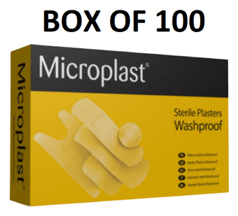 picture of Microplast Washproof Assorted Plasters - Box 100 - [CM-86922]